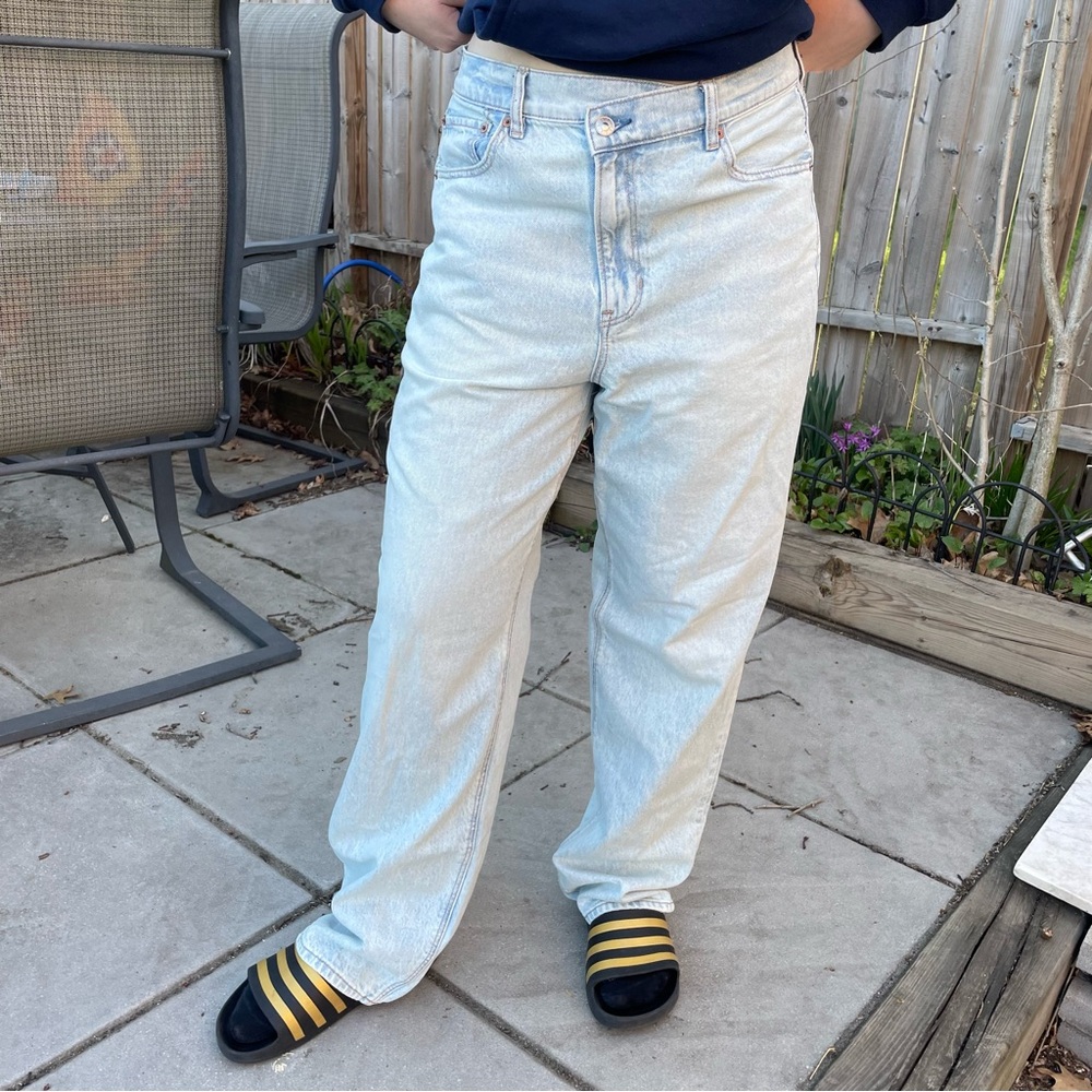 American Eagle Highest Rise Baggy Straight Jeans